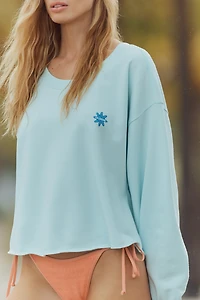 Celandine Crop Crew-Neck Sweatshirt
