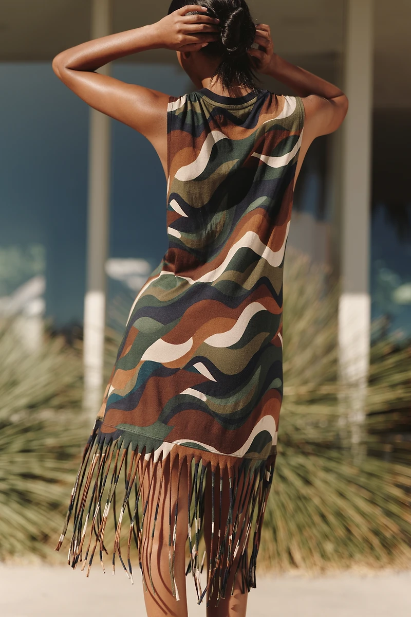 Celandine Knit Fringe Mini Dress