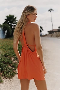 Celandine Strappy Plunge Mini Dress