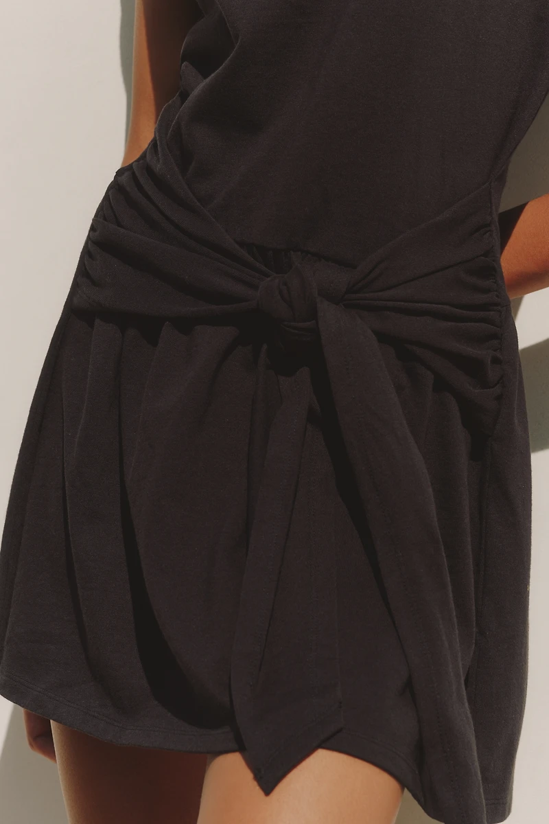 Celandine x Holly Francesca Knotted Tee Mini Dress