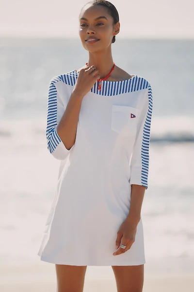 Celandine Punting Boat-Neck T-Shirt Mini Dress
