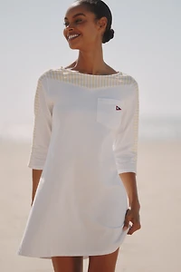 Celandine Punting Boat-Neck T-Shirt Mini Dress