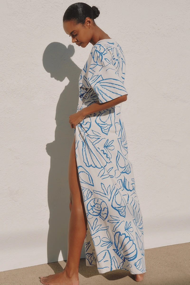 Celandine x Holly Francesca High-Slit Maxi T-Shirt Dress