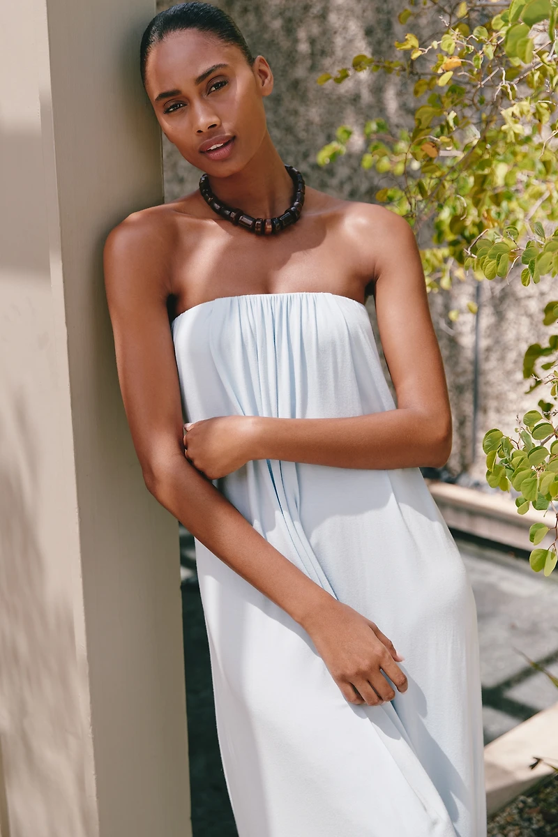Celandine Strapless Midi Dress
