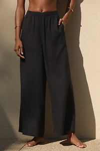 The Aubrey Smocked Linen Pants