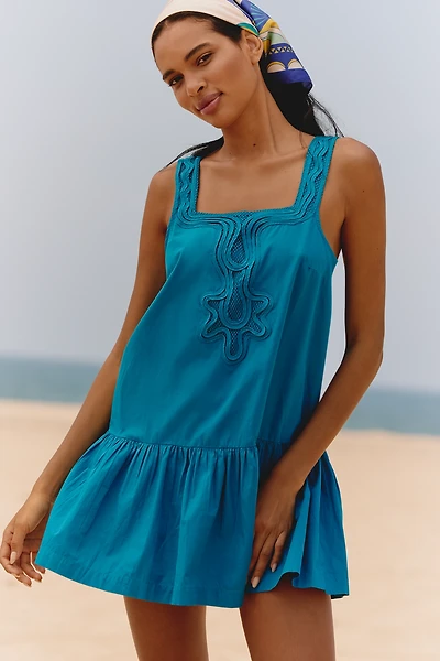 Celandine Braided Drop-Waist Mini Dress