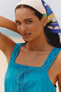 Celandine Braided Drop-Waist Mini Dress