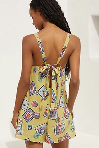 Celandine Linen Blend Scarf Romper