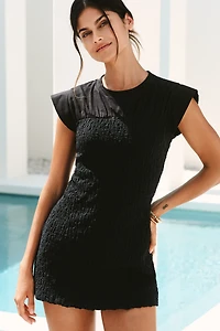 Celandine Short-Sleeve Smocked Mini Dress