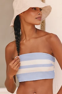 Celandine Linen Blend Strapless Top