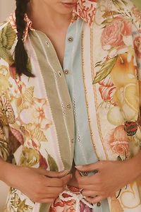 Emily Carter x Celandine Printed Linen Blend Shirt