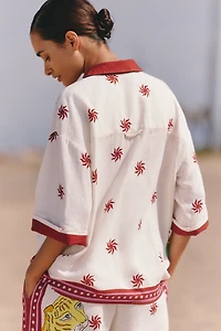 Celandine Linen Blend Buttondown Shirt