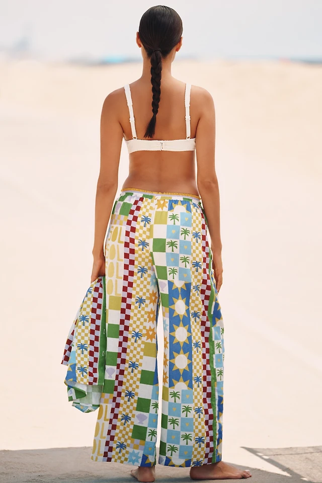 Celandine Linen Blend Smocked Halter Midi Dress at MarketFair Shoppes in  Princeton, NJ