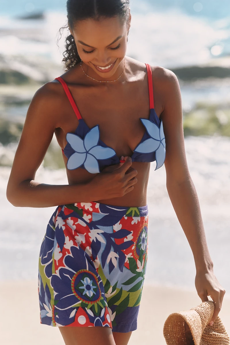 Claire Johnson x Celandine Linen Blend Mini Skirt