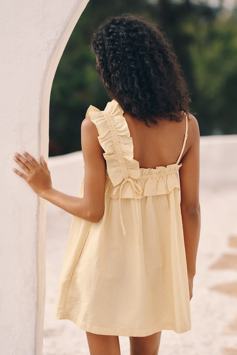 Celandine Ruffle Swing Mini Dress