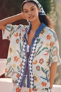 Celandine Linen Buttondown Shirt