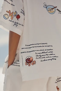 Celandine Tapas Bar Embroidered Surf Shirt