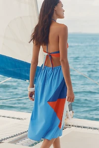 Celandine Kite-Flyer Halter Midi Dress