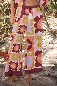 Celandine x Holly Clarke Wide-Leg Linen-Blend Pants