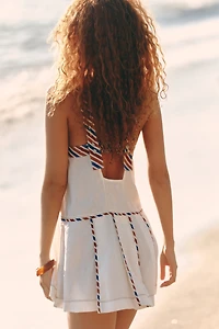 Celandine Linen Babydoll Mini Dress