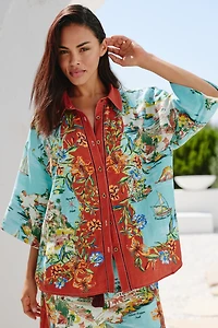 Celandine Short-Sleeve Buttondown Shirt