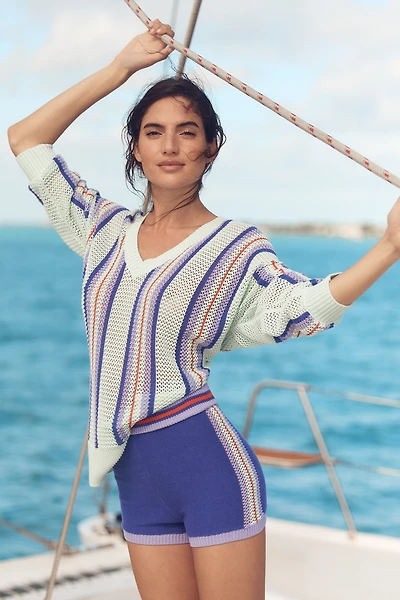 Celandine Colorblock Sweater Shorts