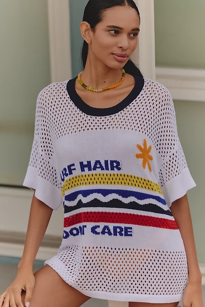 Celandine Surf Hair Don't Care Mesh Pullover