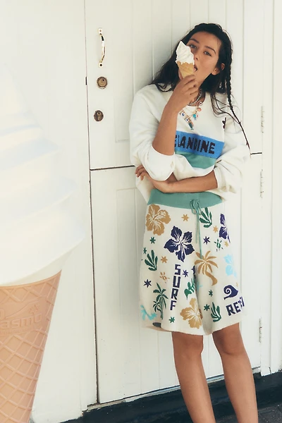 Celandine Knit Jacquard Bermuda Shorts