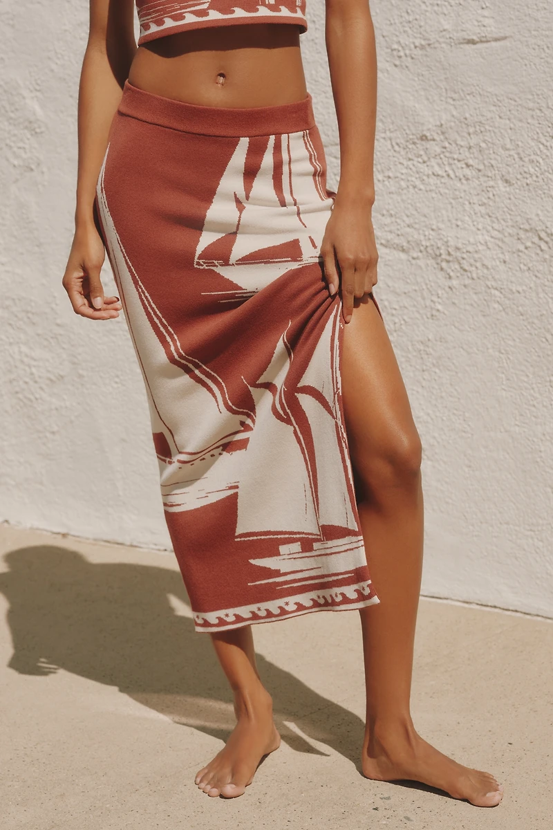 Celandine Knit Midi Skirt