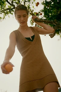 Celandine Sleeveless Mini Sweater Dress