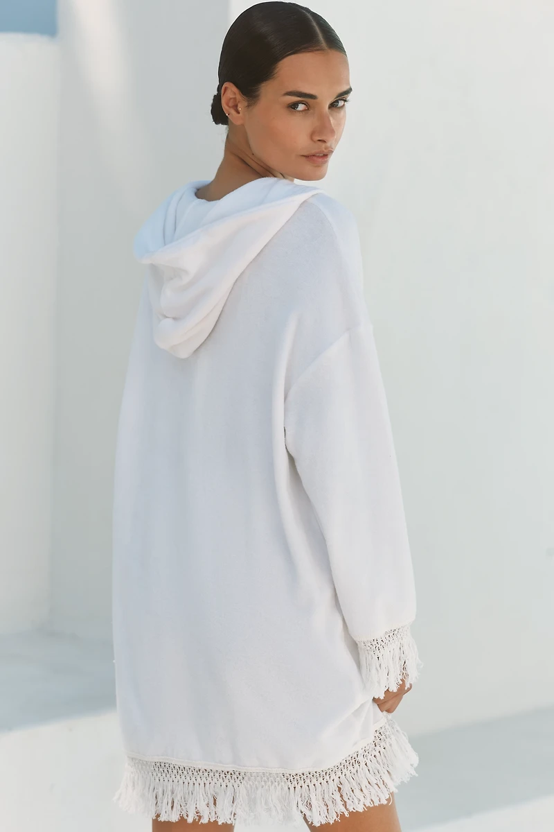 Electric & Rose Beach Fringe Mini Shift Dress