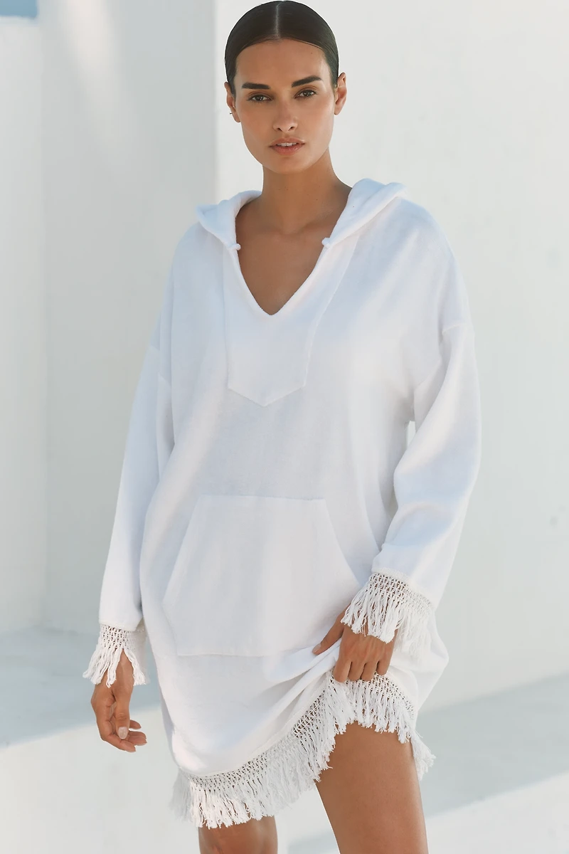 Electric & Rose Beach Fringe Mini Shift Dress