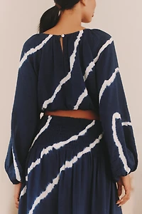 Electric & Rose Abigail Long-Sleeve Crop Top