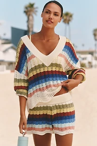 Electric & Rose Tina Crochet Sweater Shorts