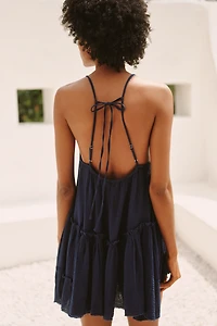 Celandine Sleeveless Pleated Babydoll Mini Dress