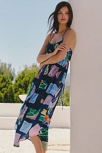 Celandine Mosaic Print Maxi Dress