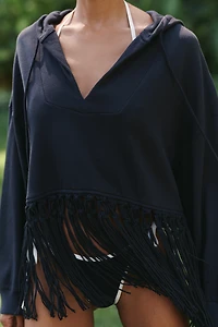 Celandine Macrame Fringe Sweatshirt