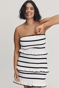 Endless Rose Strapless Ruffle Mini Tube Dress