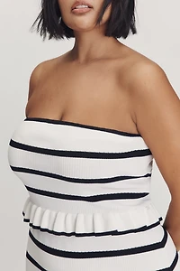 Endless Rose Strapless Ruffle Mini Tube Dress