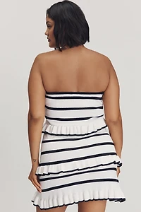 Endless Rose Strapless Ruffle Mini Tube Dress