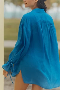 Celandine Antonio Long-Sleeve Buttondown Blouse