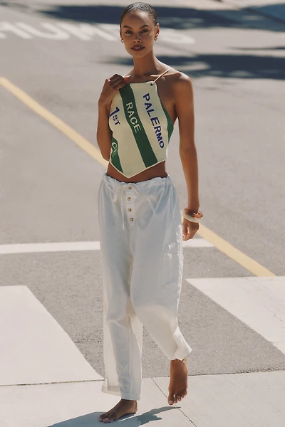 Celandine Linen Fisherman Pants