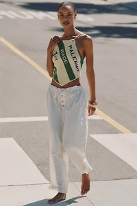 Celandine Linen Fisherman Pants