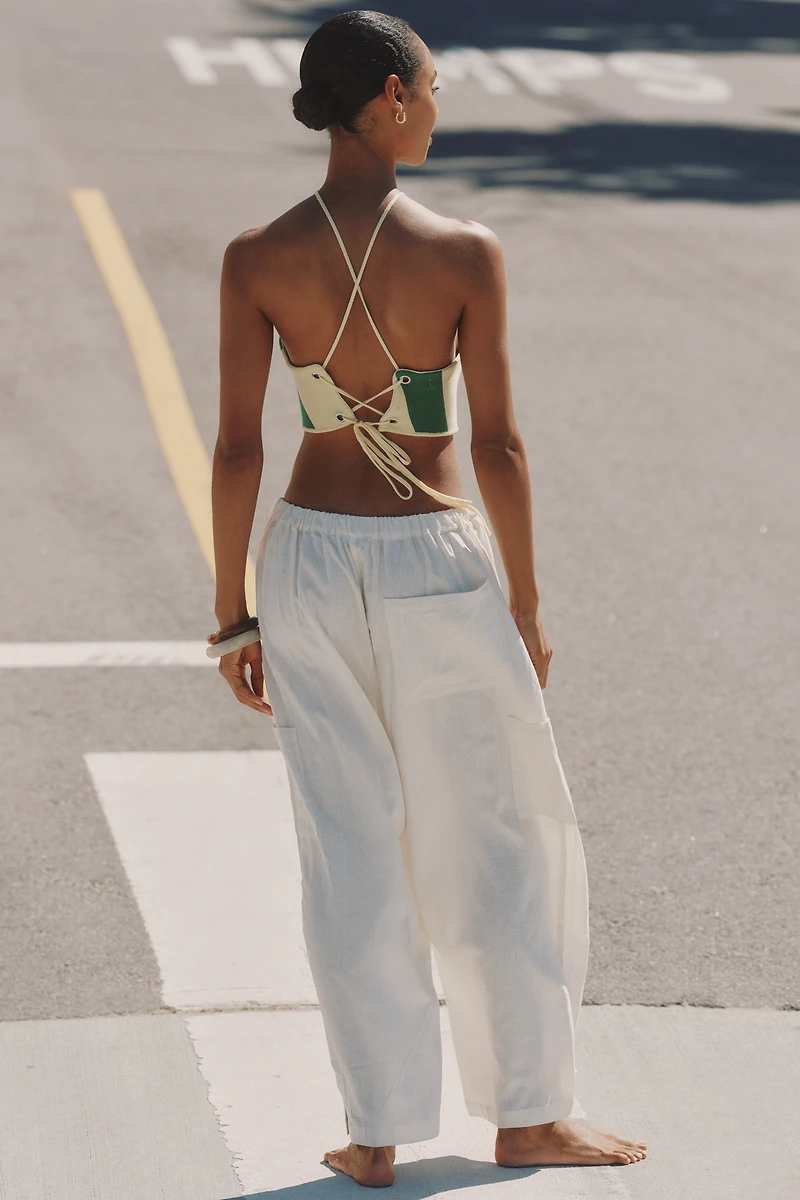 Celandine Linen Fisherman Pants