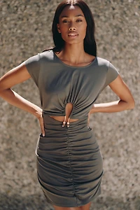 Celandine Ruched Cutout Mini Dress