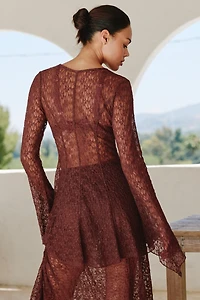 Celandine Lacy Long-Sleeve Top