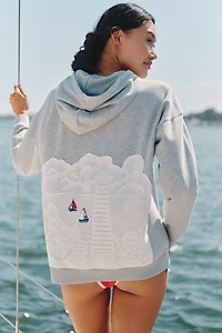 Celandine Lighthouse Appliqué Hoodie