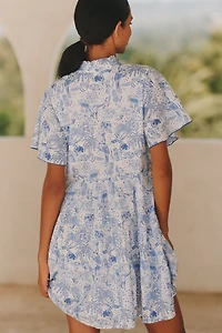 Ro's Garden Vibeka Short-Sleeve Mini Dress
