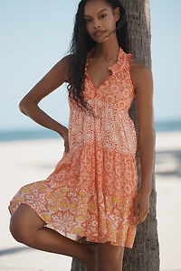 Ro's Garden Sofia Sleeveless Tiered Mini Dress
