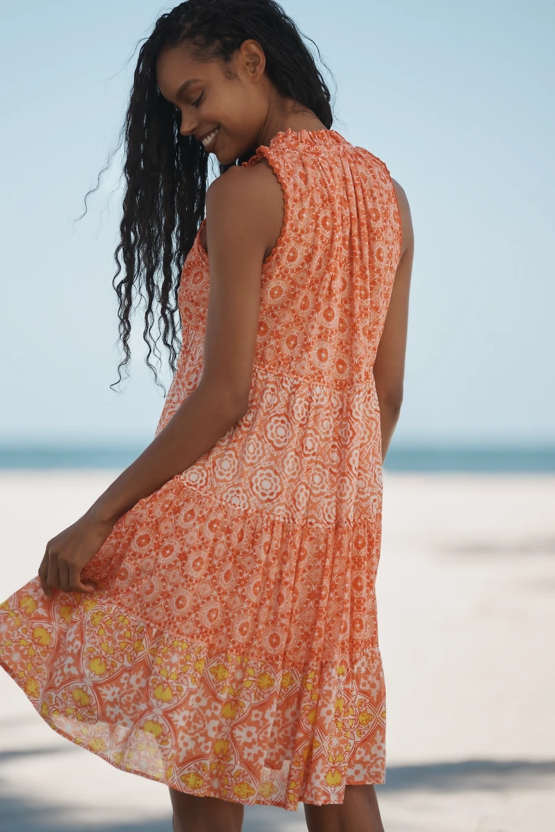 Ro's Garden Sofia Sleeveless Tiered Mini Dress